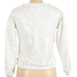 Museum of Ice Cream Art Class White Sequin Top